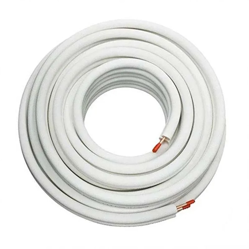 Kit Tubes Cuivre Pour Climatisation - 10 M De 1/4" Et 10 M De 3/8" (total 20 M), épaisseur 0,8 Mm - 10